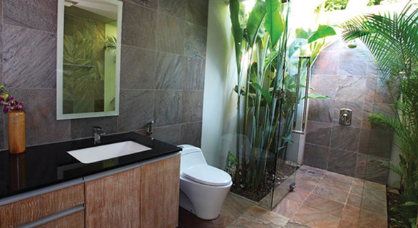 Salle de bain design en feuilles de pierre PIERREFLEX
